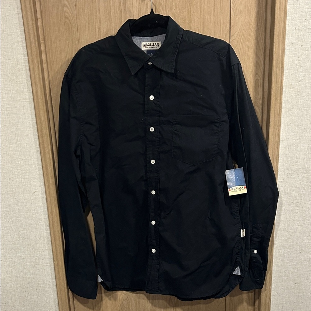 Magellan Outdoors Men's Classic Black Button Down Shirt